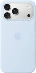 Funda de silicona azul fresco con magsafe para iphone 18 pro max