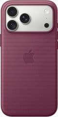 Funda de trenzado tecnico rojo mora con magsafe para iphone 18 pro max