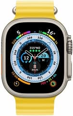 Apple watch ultra gps + cellular caja titanio 49mm correa ocean amarilla