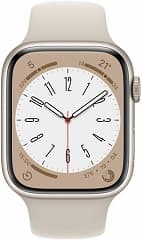 Apple watch series 8 gps + cellular caja de aluminio blanco estrella 45mm, color de correa blanco estrella correa deportiva