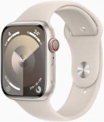 Apple watch series 9 gps + cellular caja de aluminio blanco estrella de 41mm, color de correa blanco estrella correa deportiva talla s/m