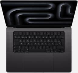 Macbook pro 16.2' chip m3 max con cpu de 14 nucleos 36gb de memoria unificada 1tb ssd grafica gpu de 30 nucleos pantalla liquid retina xdr tres puertos thunderbolt hdmi ranura tarjetas sdxc toma para auriculares y puerto magsafe 3 teclado magic keyboard con touch id trackpad force touch adaptador de corriente usb-c 140w negro espacial