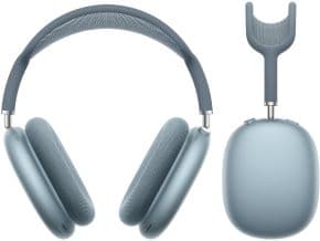 Auriculares de diadema airpods max con microfono y cancelacion de ruido con modo de sonido ambiente bluetooth audio compartido cambio automatico y deteccion de uso carga por usb-c color azul