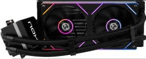 Refrigeracion liquida 2 ventiladores m-240 lcd socket lga intel 1200/ 1150/ 1151/ 1155/ 1156/  1700 / 1851 / am4/ am5
