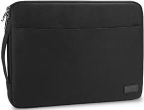 Maletin para portatil hasta 14' negro urban laptop sleeve con asas bolsillo exterior y cierre con doble cremallera material poliester-foam negro