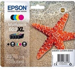 Tinta 603xl pack 4 cartuchos (negro, amarillo, cian y magenta)
