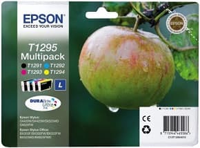 Tinta t1295 pack 4 cartuchos (negro, amarillo, cian y magenta)