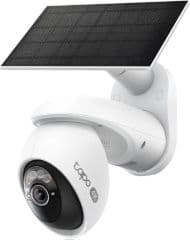 Camara videovigilancia exterior motorizada 4k wifi conexion de 2.4/5 ghz carga solar sin mantenimiento vision nocturna a color starlight con dos focos integrados seguimiento ia de 360º deteccion de personas mascotas y vehiculos con ia gratuita alarma de luz y sonido zoom digital 18x tasrjeta micro sd hasta 512gb y nube (madiante suscripcion) instalacion en techo o pared resistencia ip65
