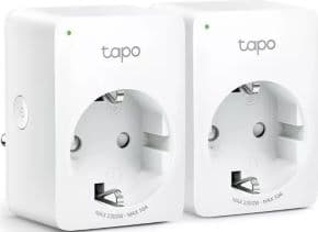 Enchufe inteligente mini tapo p100 control remoto programacion control de voz modo fuera de casa google home pack 2 unidades