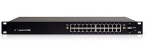 Switch 24 puertos rj45 10/100/1000mbps 24 puertos poe 250w 2 pueros sfp rack es-24-250w edgeswitch