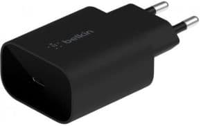 Cargador de pared a usb-c pd 3.0pps de 25w negro