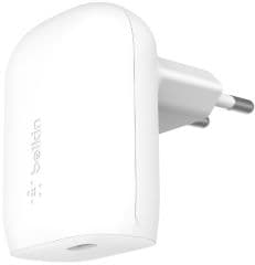 Cargador de pared a usb-c pd 3.0 pps de 30w blanco