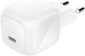 Cargador de pared a usb-c 45w  compatible con tablets portatil y smartphone color blanco