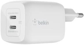 Cargador de pared a usb-c doble con pps de 45w + 20w compatible con tablets portatil y smartphone color blanco