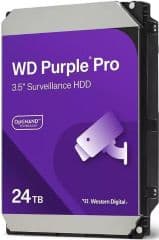 Disco duro interno 3.5' purple surveillance serial ata 24tb hdd 7200rpm 6gbit/s 512mb de cache para: sistema de videovigilancia