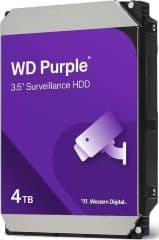 Disco duro interno 3.5' purple surveillance serial ata 4tb hdd 5400rpm 6gbit/s 64mb de cache para: sistema de videovigilancia