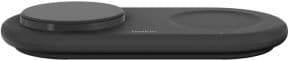 Cargador inalambrico qi2 boost charge 15w 2 en 1 para dispositivos apple negro