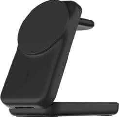 Cargador inalambrico qi2 25w 3 en 1 ultracharge magnetico plegable para dispositivos apple iphone 17, air, 17 pro, 17 pro max, 16, 16 plus, 16 pro, 16 pro max, 15, 15 pro, 15 plus, 15 pro max, 14, 14 pro, 14 plus, 14 pro max, 13,13 mini, 13 pro, 13 pro max, 12, 12 mini, 12 pro, 12 pro max, airpods 4, airpods (3. generacin) con funda de carga con magsafe apple airpods pro (2. generacion) apple watch series 1,2,3,4,5,6,7,8,9,10, google pixel 10, 10 pro, 10 pro fold, 10 pro xl, color negro