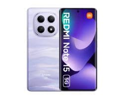 Smartphone redmi note 15 nfc capacidad 256gb ram 8gb procesador snapdragon 6 gen 3 pantalla 6.77' camara frontal 20 mp camara trasera 108mp + 8mp bateria 5520mah 5g dual (sim o microsd) color purpura
