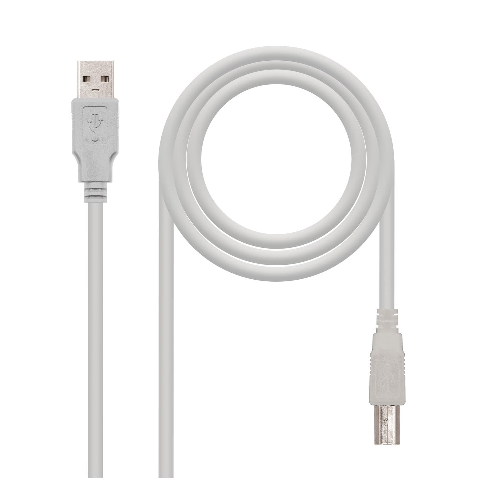 Nanocable CABLE USB 2.0 IMPRESORA, TIPO A/M-B/M, BEIGE, 3.0 M