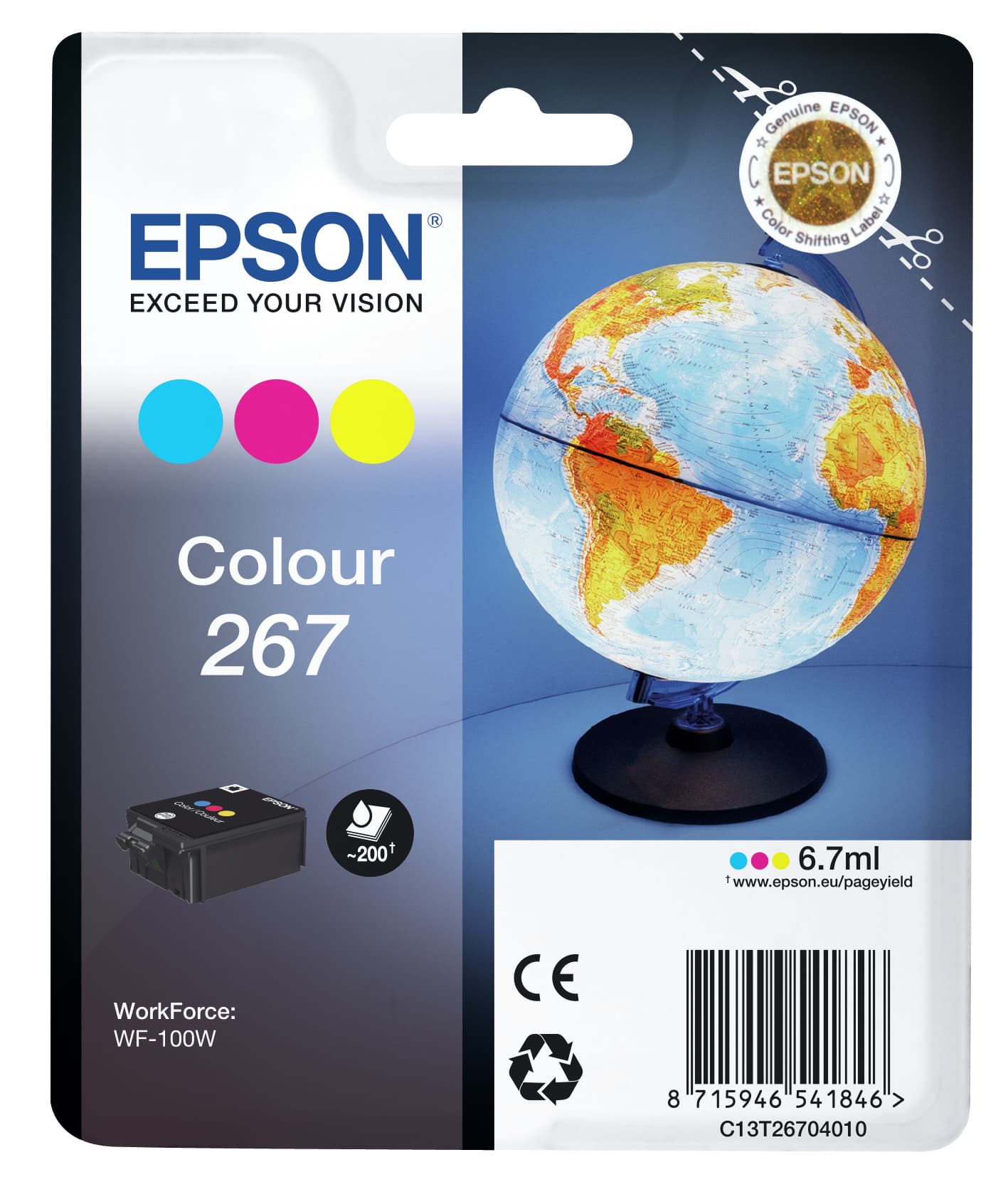 Epson Globe Tinta de color 267 Globo terráqueo