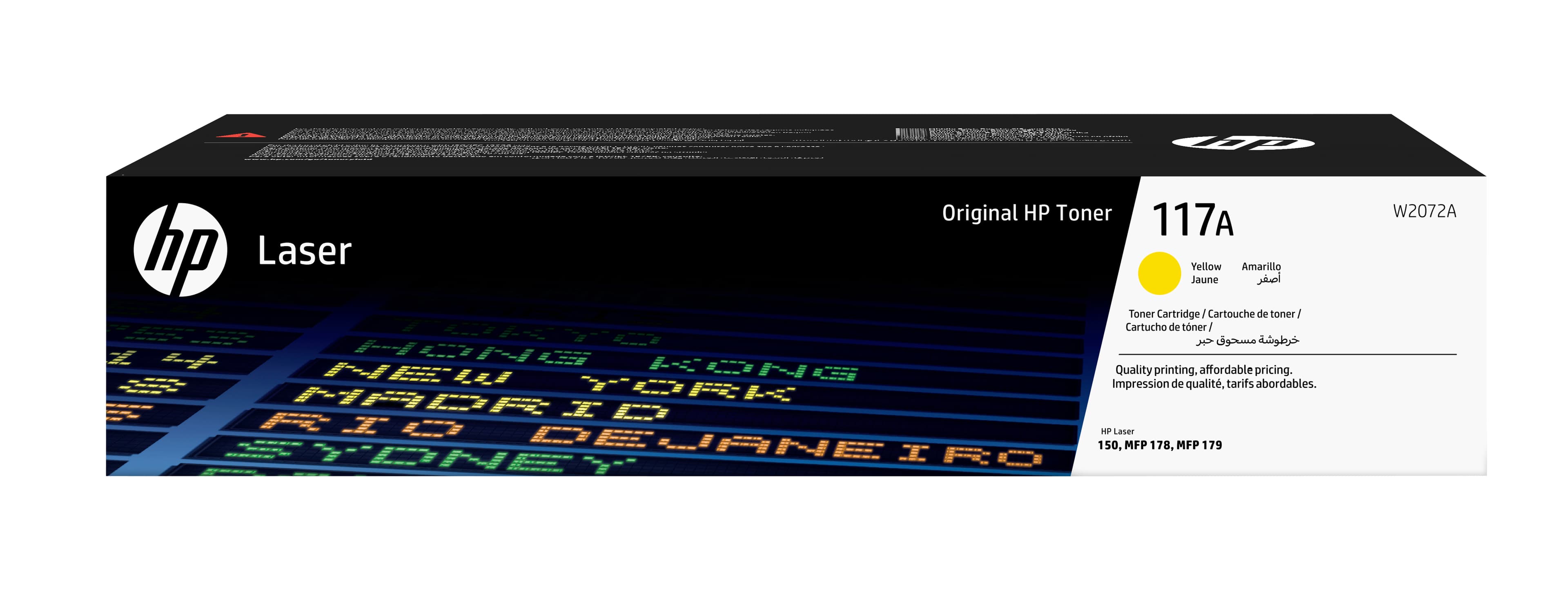 HP Cartucho de tóner Original Laser 117A amarillo