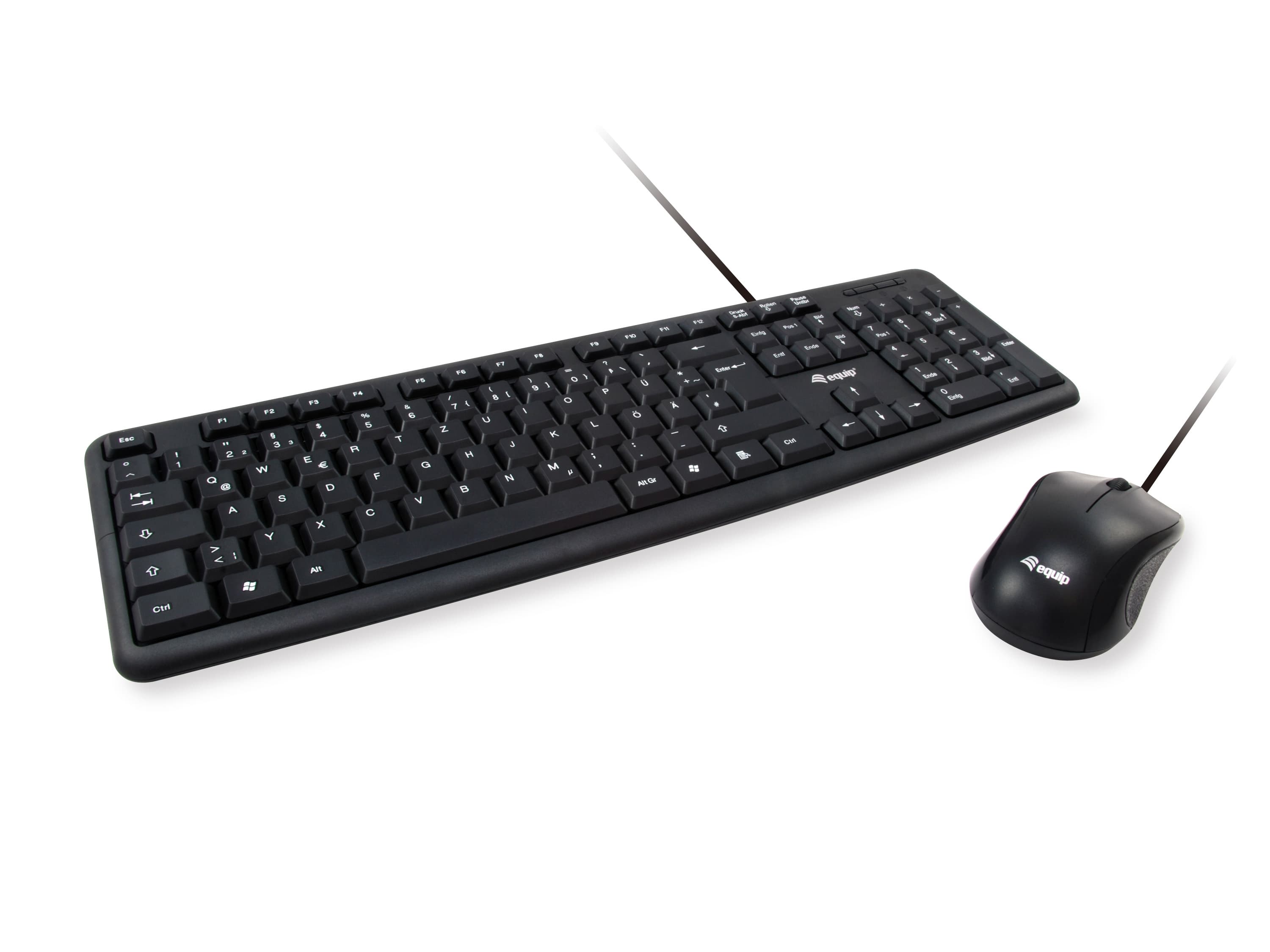 Equip 245201 teclado Ratón incluido Oficina USB QWERTY Español Negro