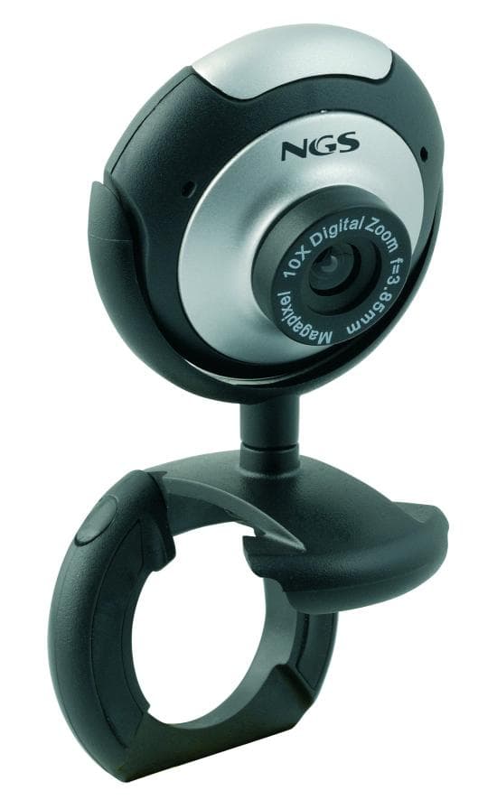 NGS XpressCam300 cámara web 5 MP USB 2.0 Negro, Plata