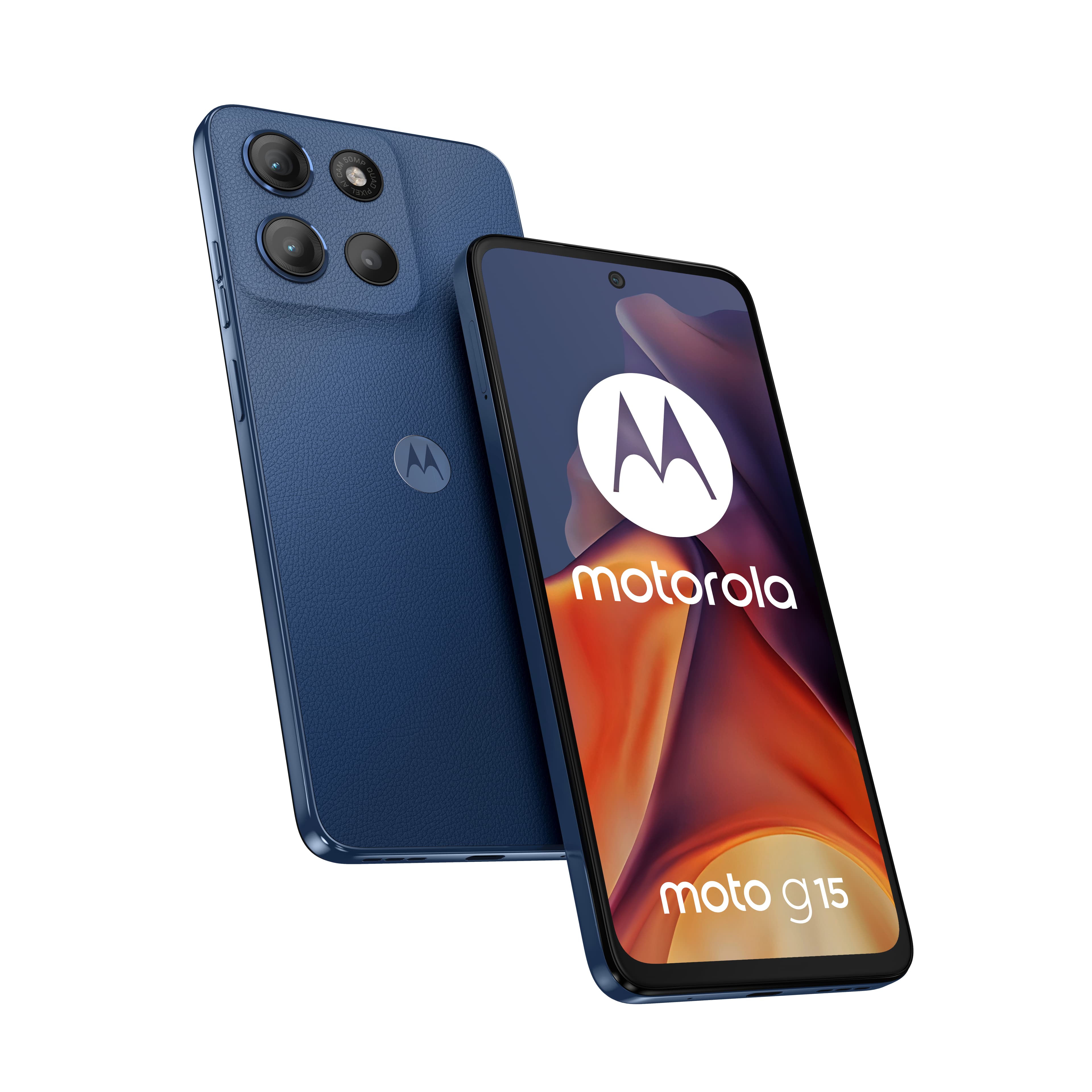 Motorola moto g15 17,1 cm (6.72") SIM doble Android 15 4G USB Tipo C 8 GB 512 GB 5200 mAh Marina