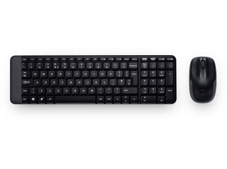 Logitech MK220 teclado Ratón incluido Hogar USB Portugués Negro