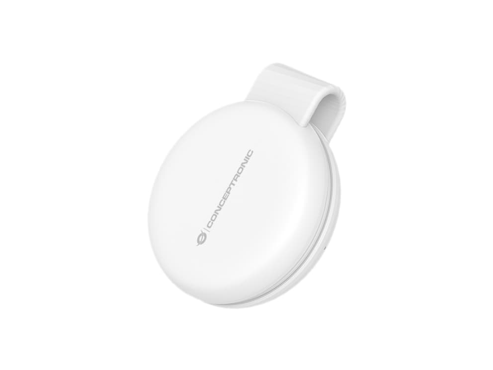 Conceptronic GORGON04W cargador de dispositivo móvil Smartphone, Reloj inteligente Blanco Corriente alterna Cargador inalámbrico Interior