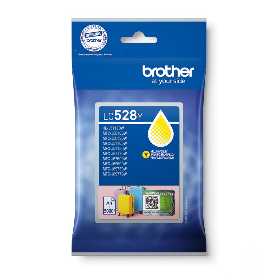 Brother LC528Y cartucho de tinta 1 pieza(s) Original Amarillo