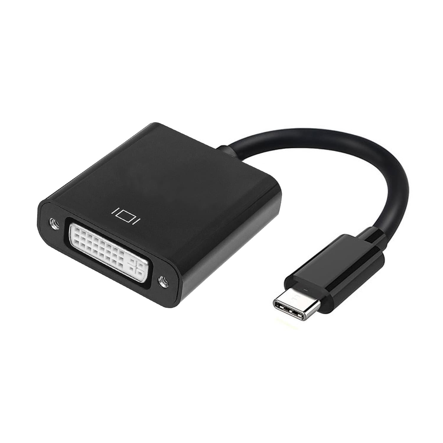 AISENS Conversor USB-C A DVI-I, USB-C/M - DVI 24+5/H, Negro, 15 cm