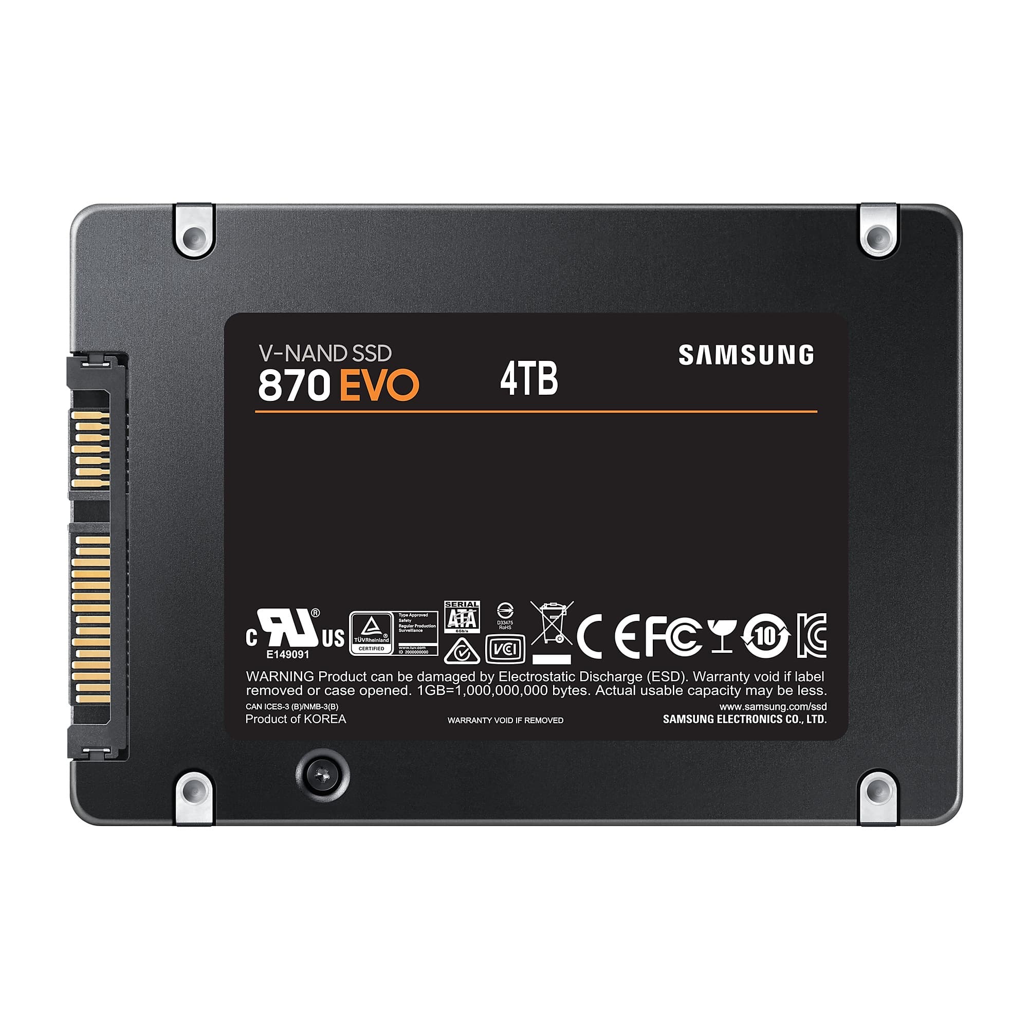 Samsung 870 EVO 4 TB 2.5" Serial ATA III V-NAND MLC