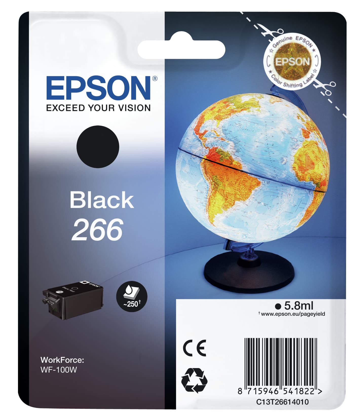 Epson Globe Tinta negra 266 Globo terráqueo