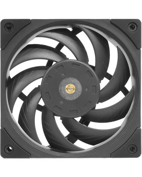 Mars Gaming MF-NC, Ventilador PC PWM 120mm, Rodamiento FDB de Cobre Hiperbalanceado, Ventilador Silencioso con Diseño de Aspas Híbridas, Ventilador Ordenador Profesional, Negro