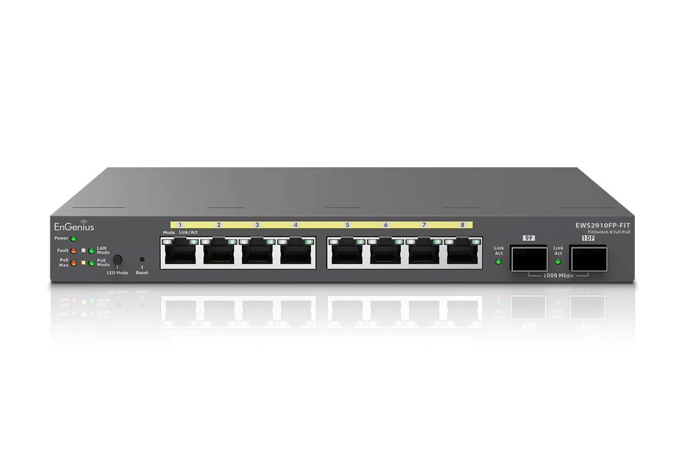 EnGenius EWS2910FP-FIT switch Gestionado L2/L3 Gigabit Ethernet (10/100/1000) Energía sobre Ethernet (PoE) Gris