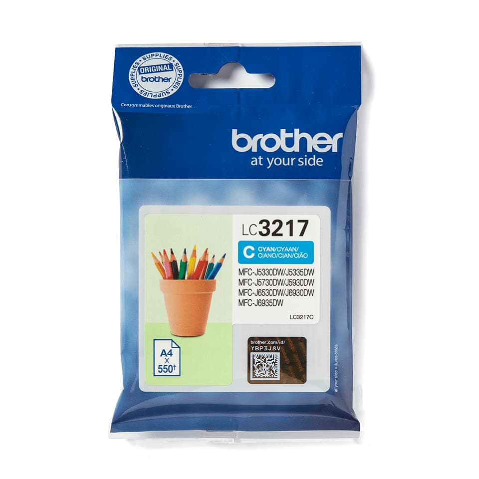 Brother LC3217C cartucho de tinta 1 pieza(s) Original Cian