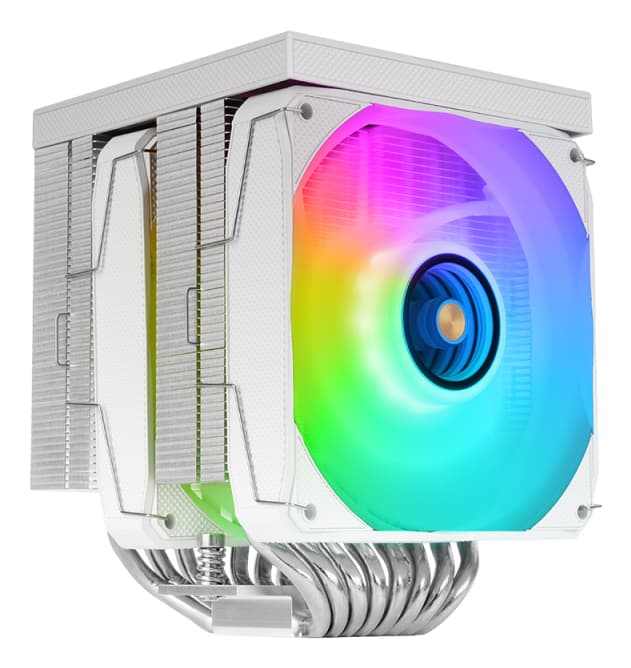 Mars Gaming MCPU-LCDPROW Procesador Refrigerador de aire 12 cm Blanco 1 pieza(s)
