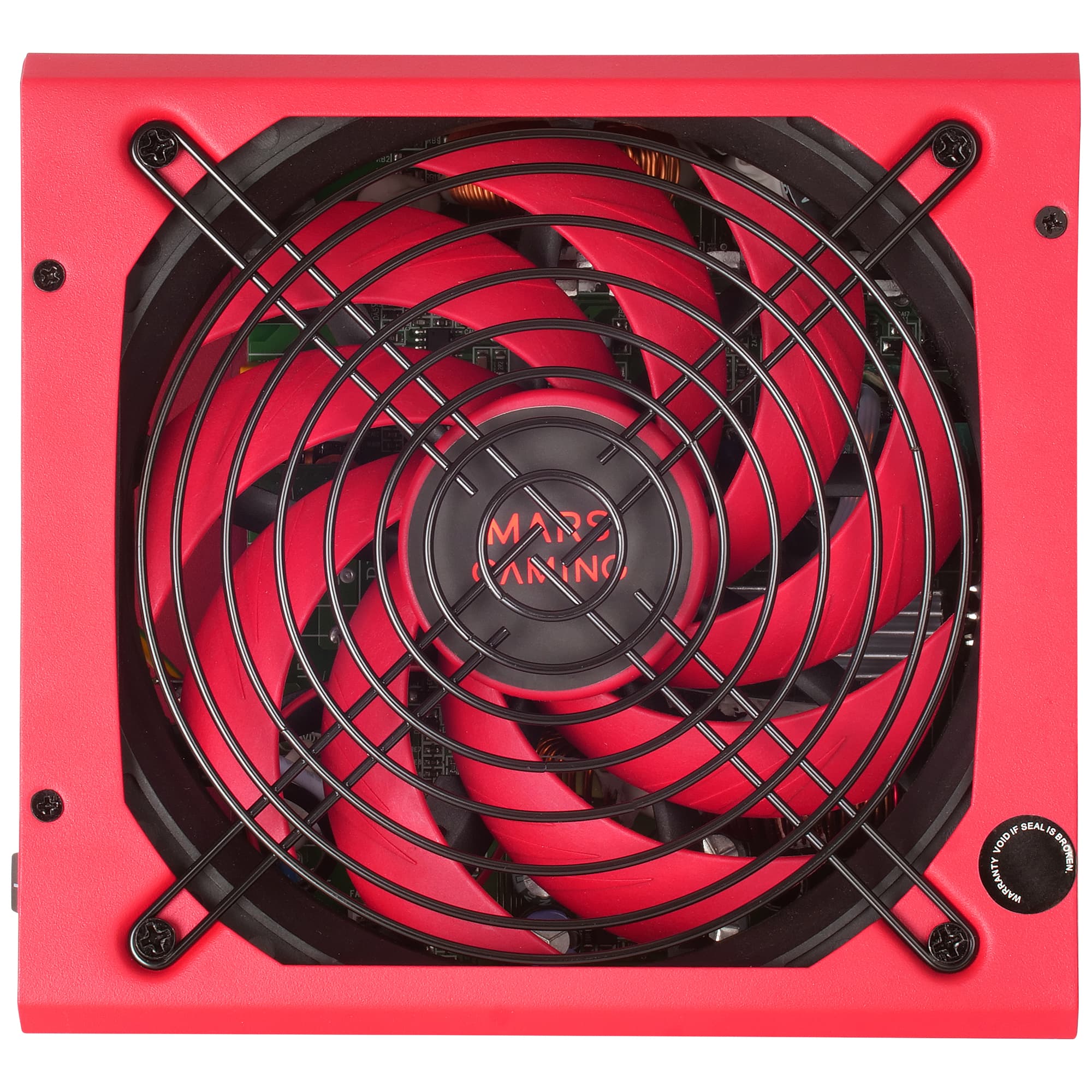 Mars Gaming MPVU750M, Fuente Alimentación Full Modular 750W ATX, 10 Años Garantía, 80Plus Silver +87% Eficiencia, Ventilador 140mm FDB con Tecnología AI-RPM, Condensadores Japoneses 105º, Rojo