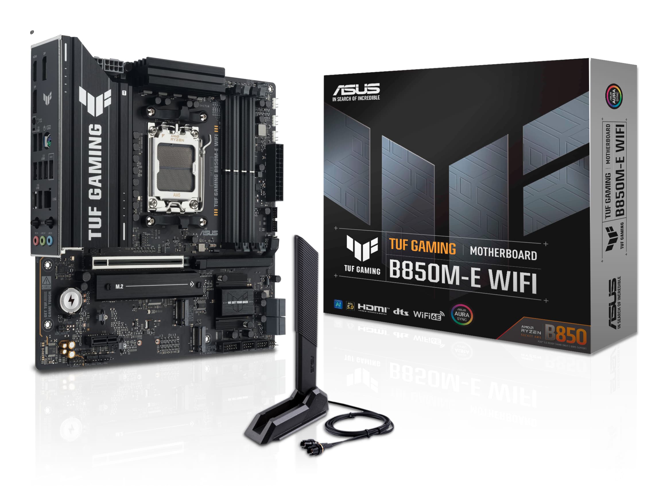 ASUS TUF GAMING B850M-E WIFI AMD B850 Zócalo AM5 micro ATX