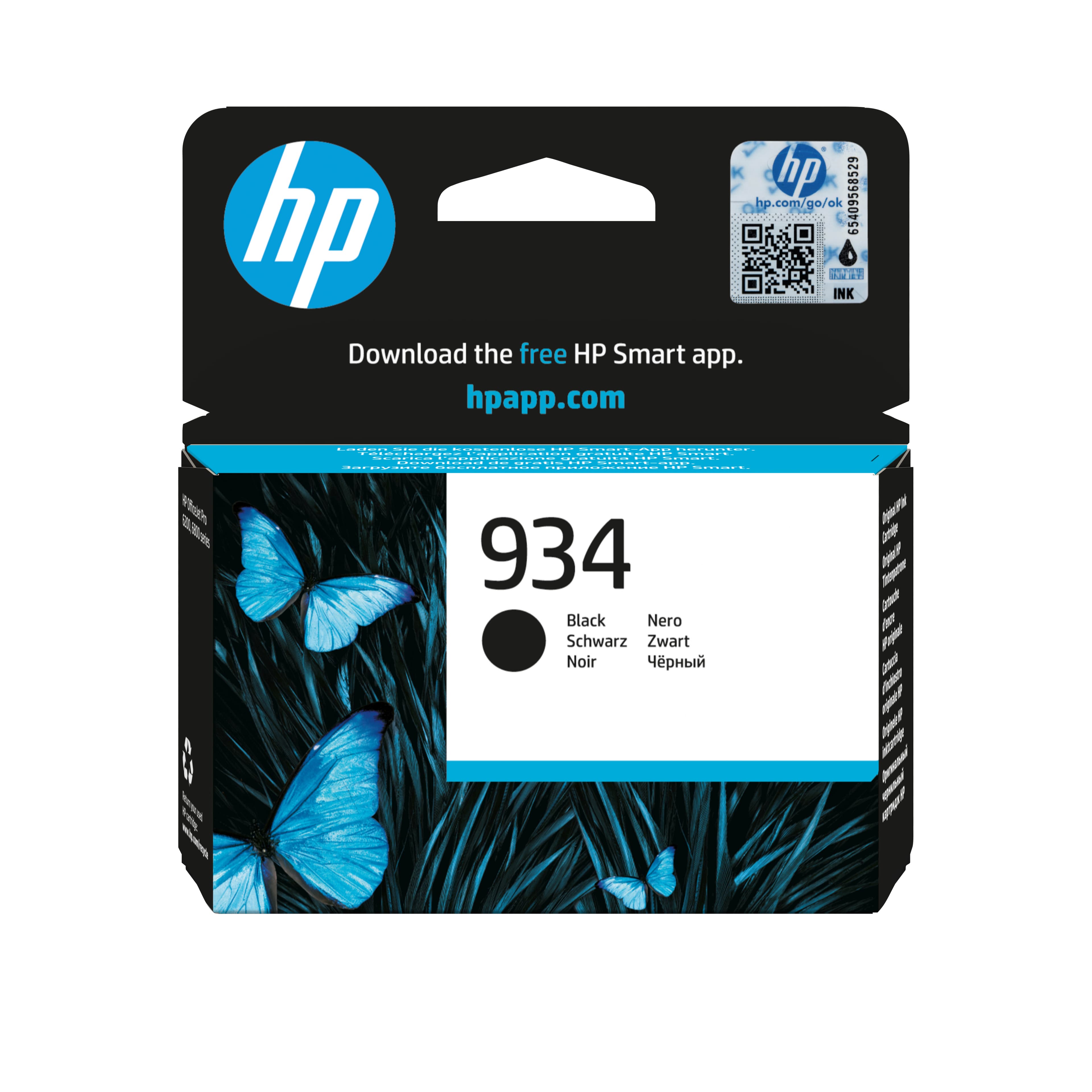 HP Cartucho de tinta original 934 negro