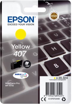 Epson Tinta amarilla 407L DURABrite Ultra Teclado