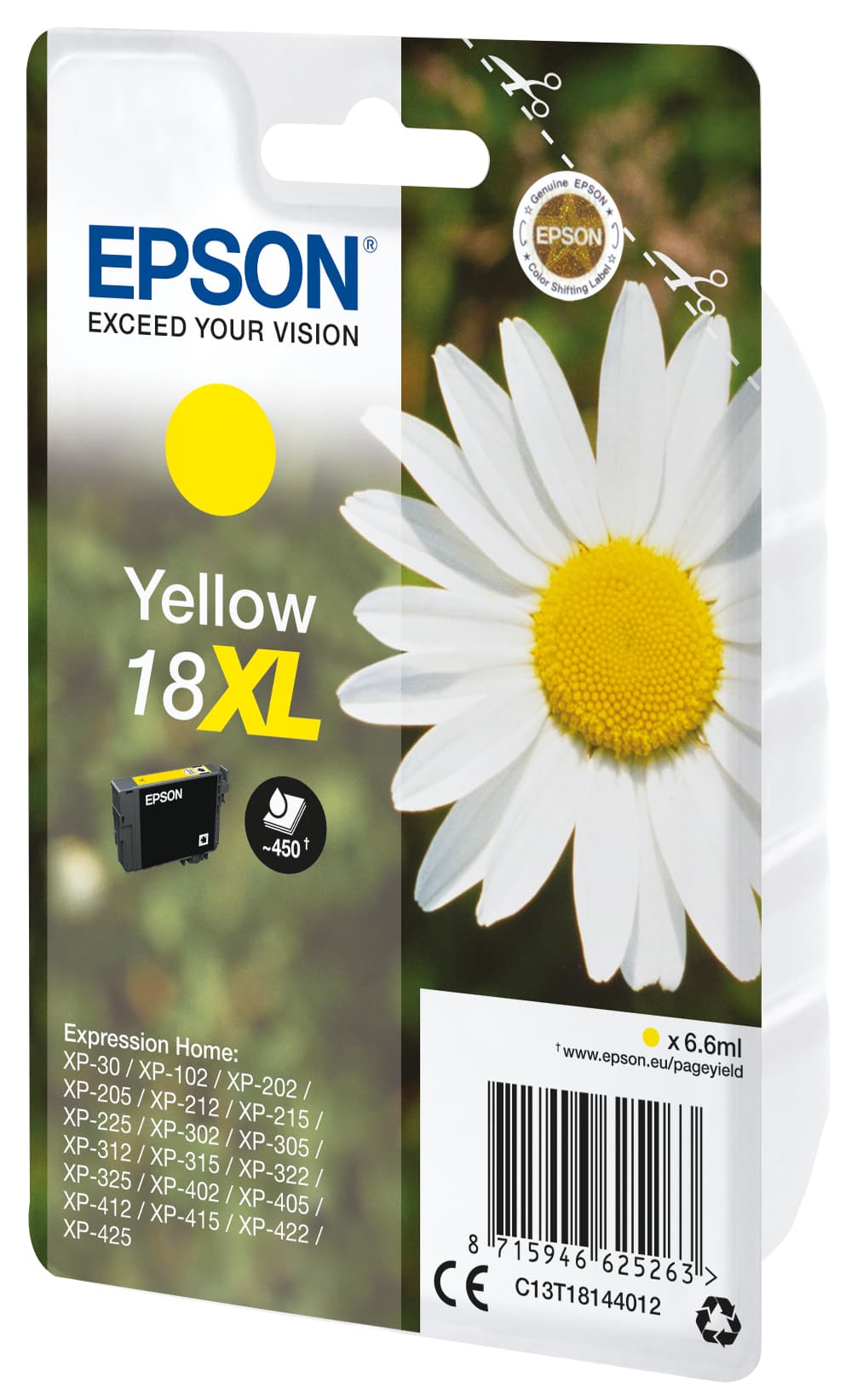 Epson Daisy Tinta amarilla 18XL Claria Home Margarita