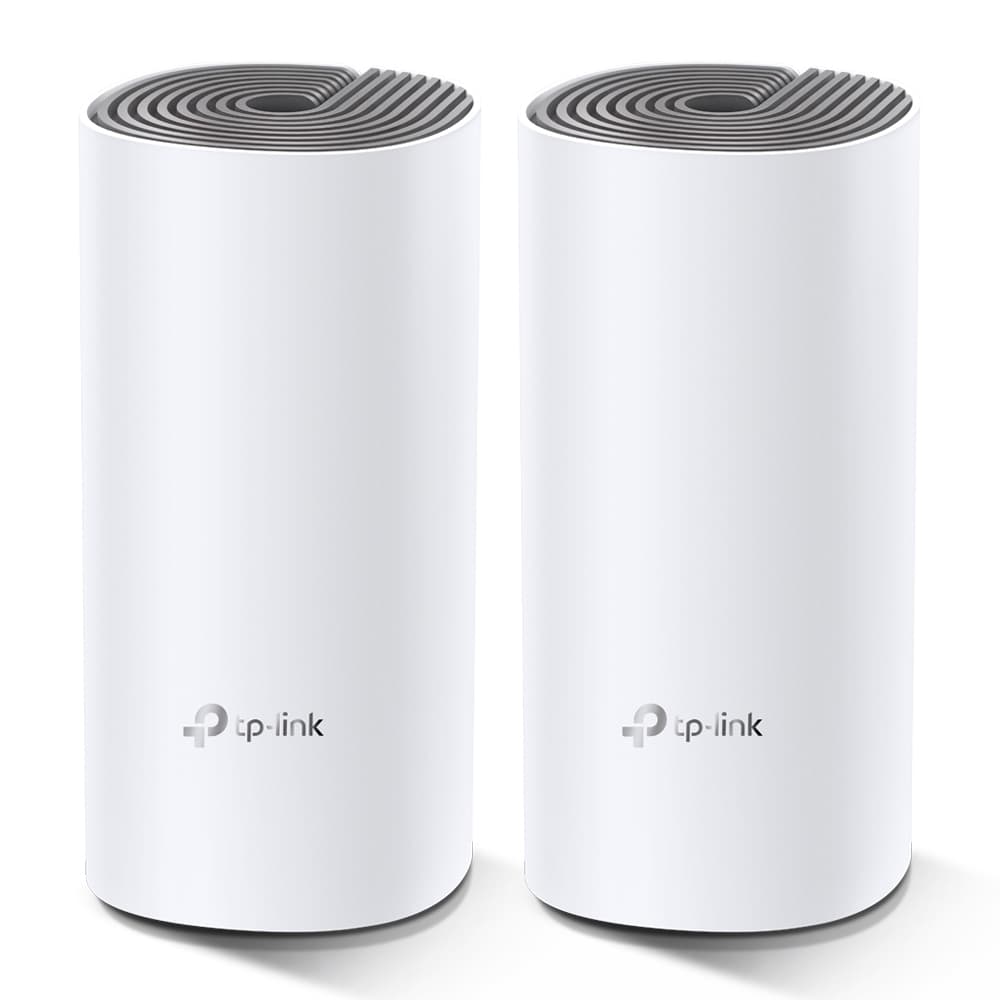 TP-Link Deco E4 (2-pack) Doble banda (2,4 GHz / 5 GHz) Wi-Fi 5 (802.11ac) Blanco, Gris Interno