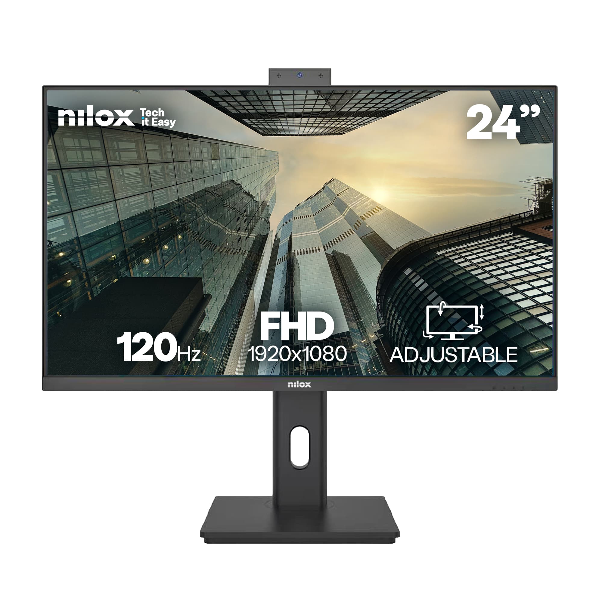 Nilox NXM24RWEB02B pantalla para PC 61 cm (24") 1920 x 1080 Pixeles Full HD LED Negro