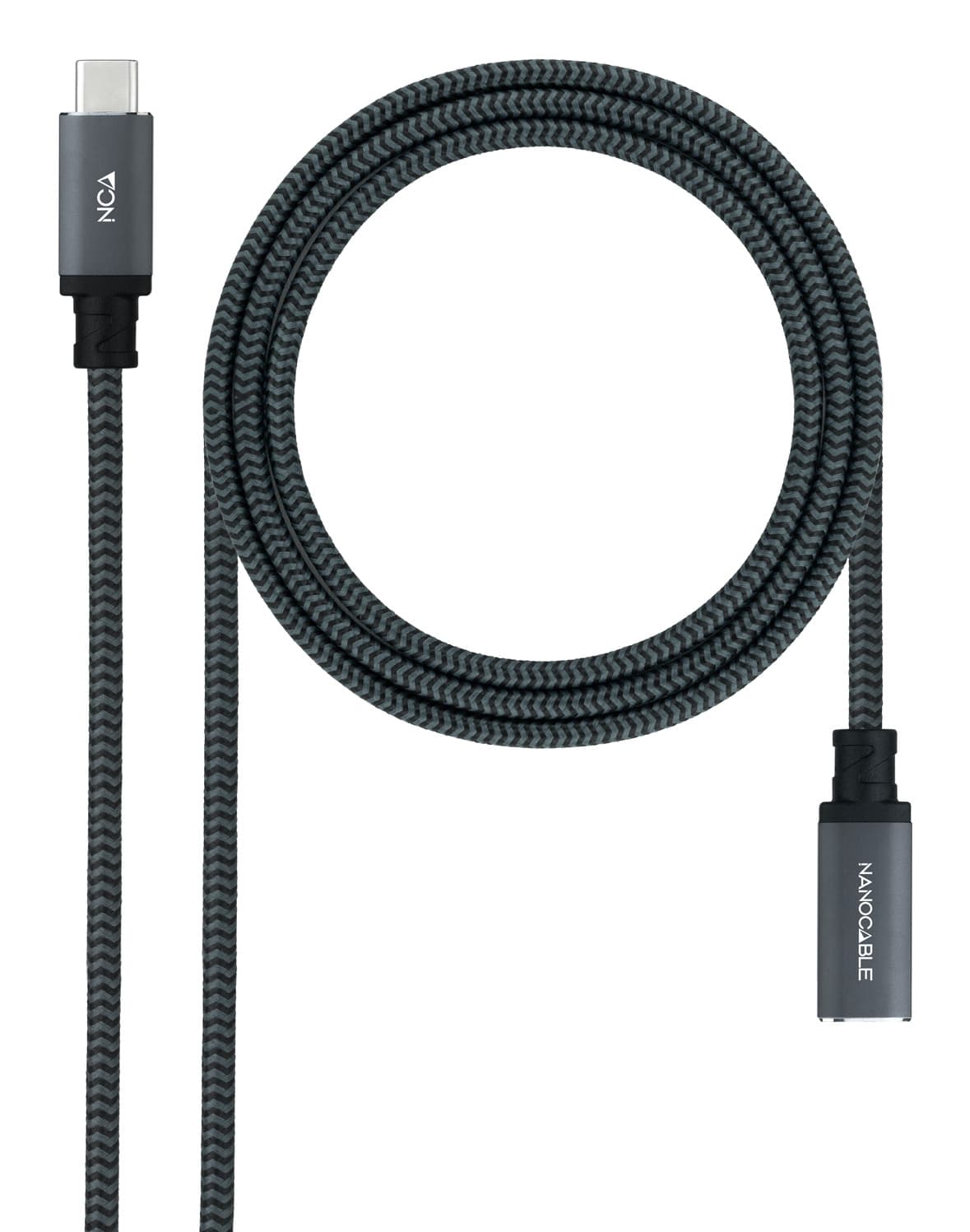 Nanocable 10.01.4502-COMB cable USB USB 3.2 Gen 2x2 2 m USB C 20 Gbit/s 100 W Negro