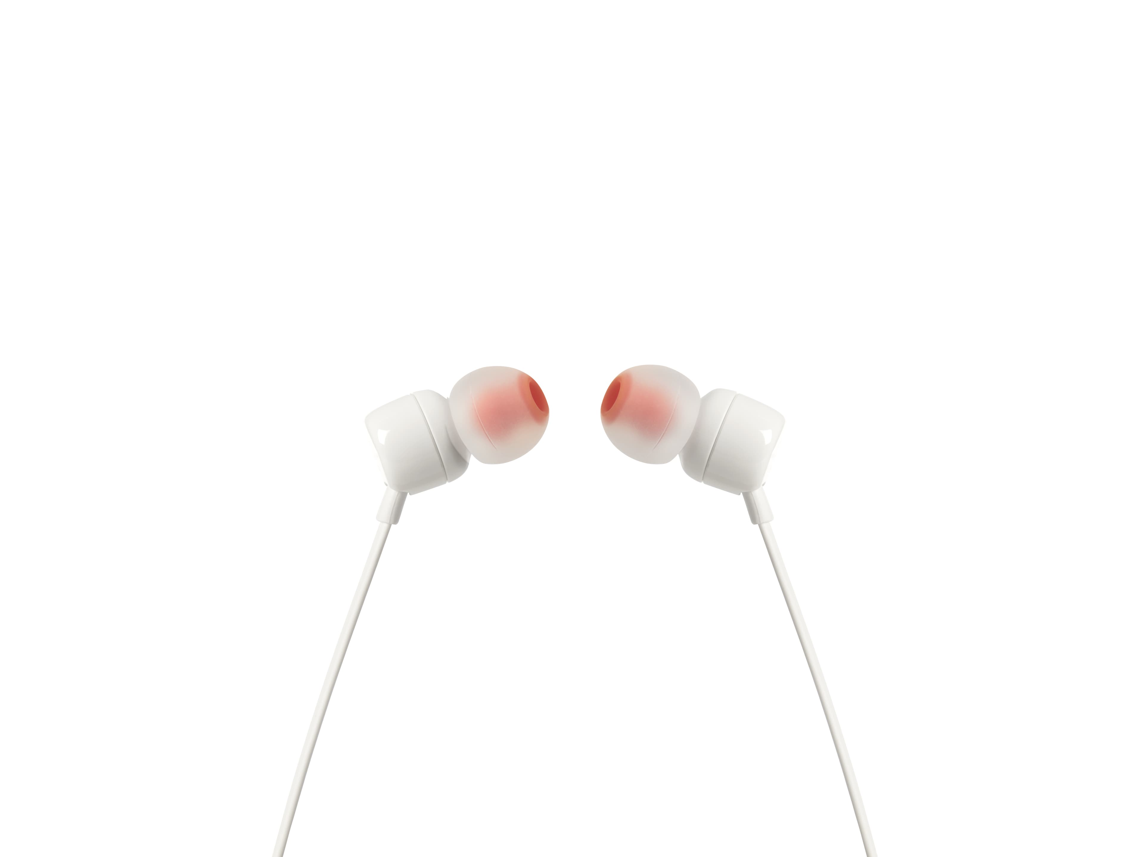 JBL Tune 110 Auriculares Alámbrico Dentro de oído Llamadas/Música Blanco