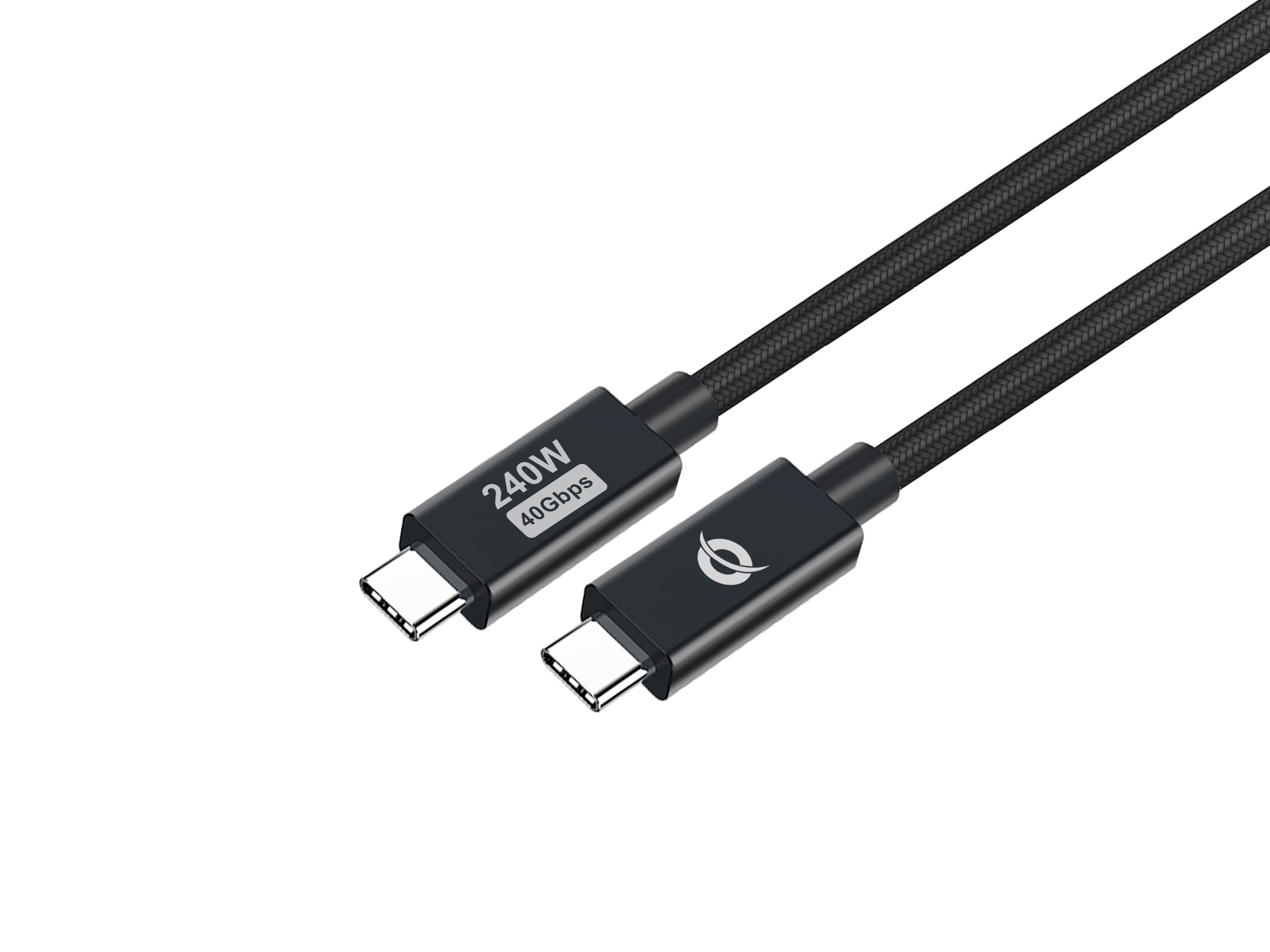 Conceptronic ETTA04B20 cable USB USB4 Gen 3x2 2 m USB C 40 Gbit/s 240 W Negro