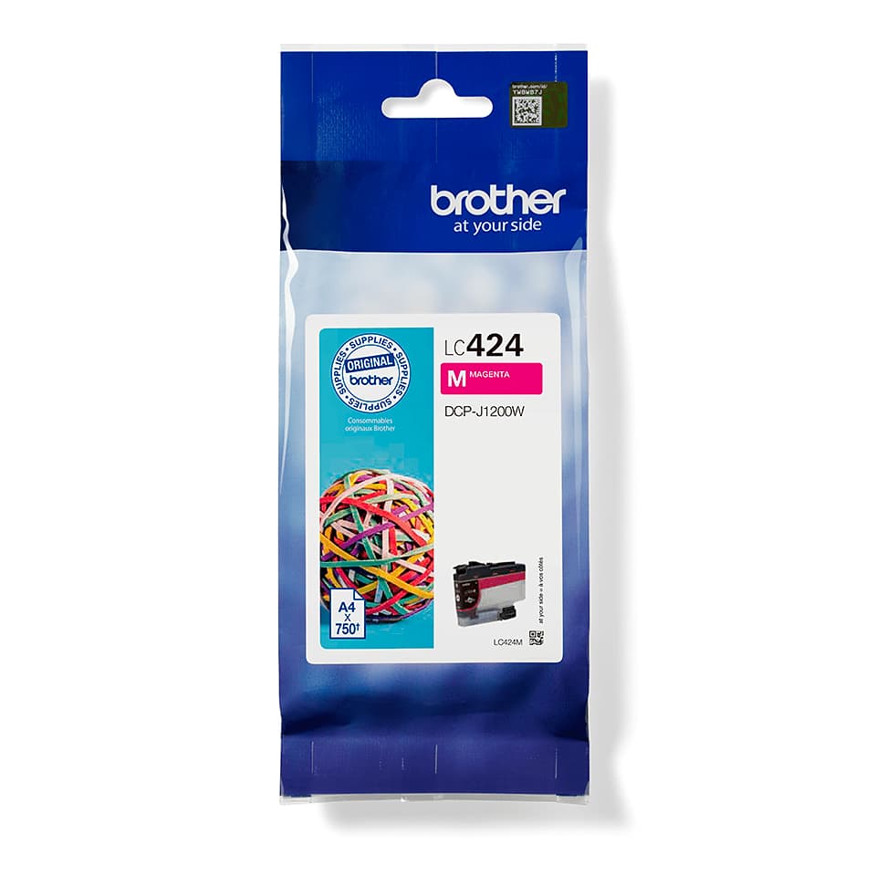 Brother LC-424M cartucho de tinta 1 pieza(s) Original Magenta